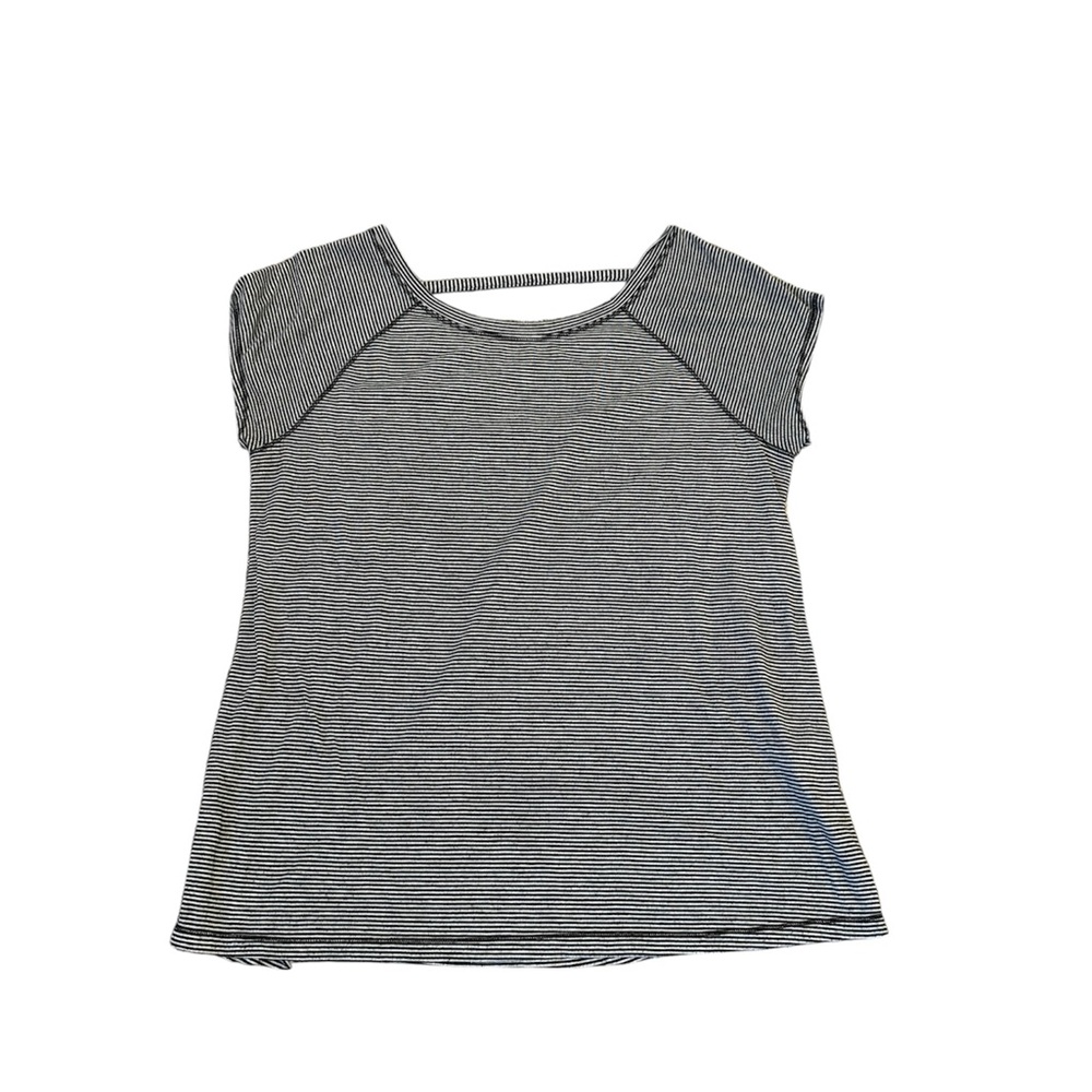 Calvin Klein Performance Black and White Striped Tee